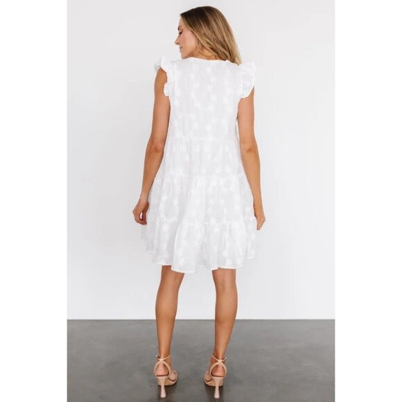 Baltic Born Dress NWT Kayla Button Up Short Off White Size 1XL - Picture 2 of 10